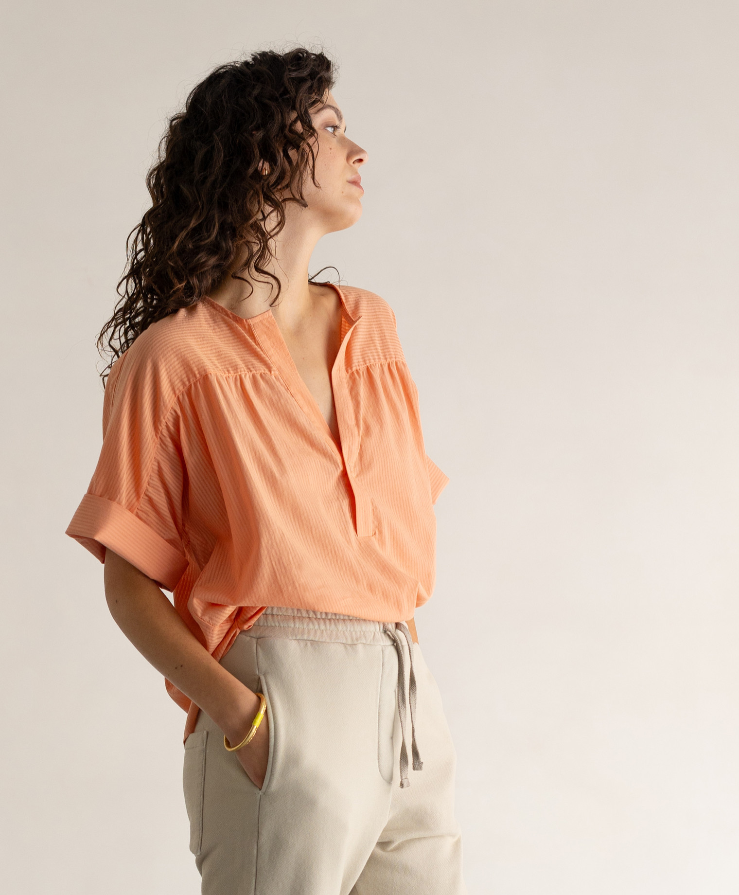 Henley blouse