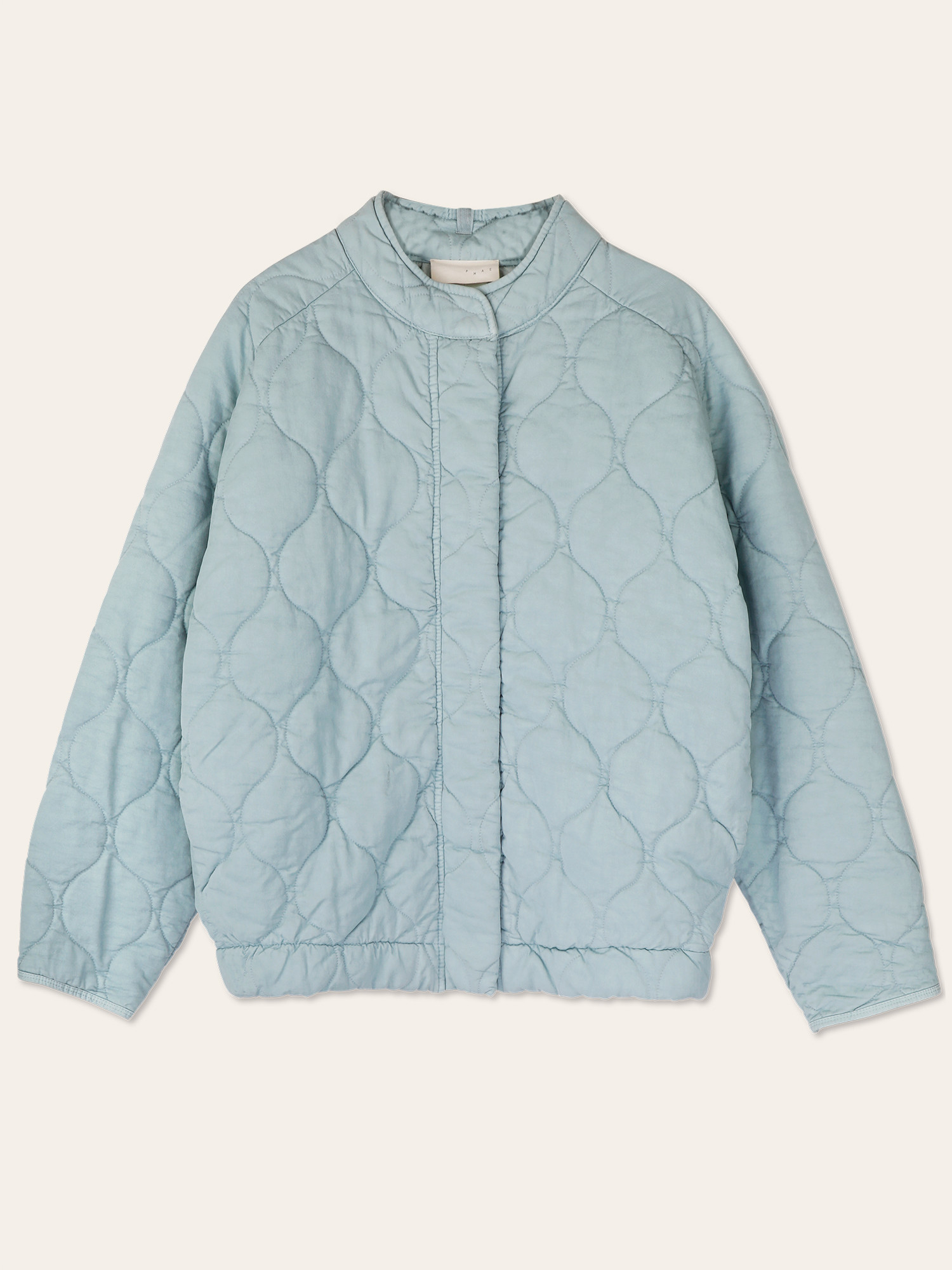 leaf pattern 2way quilting coat eaphi