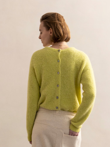 Two-way knit cardigan