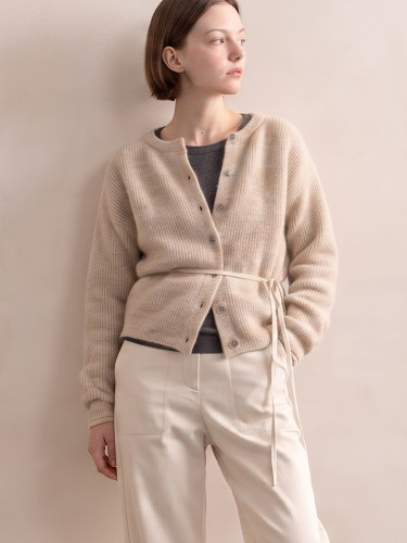 Two-way knit cardigan