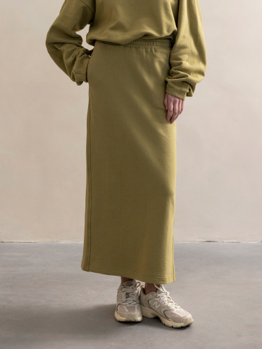 Long sweat skirt