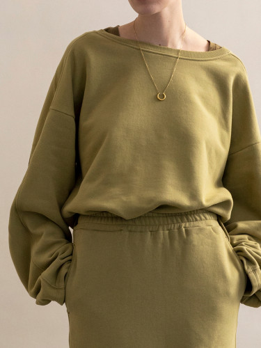 Loose sweat top l/s
