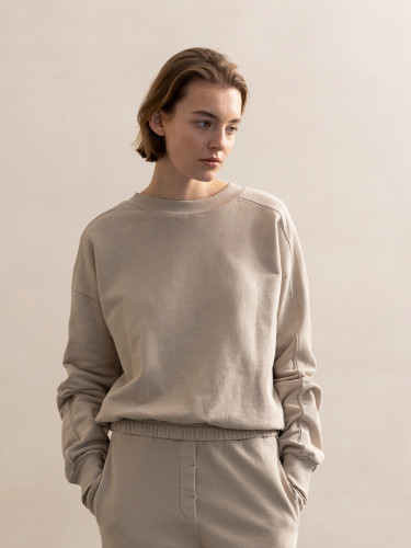 Fabric-mix sweater g.d.