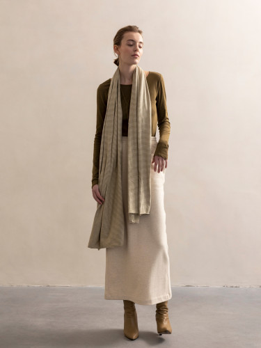 Jersey scarf stripes