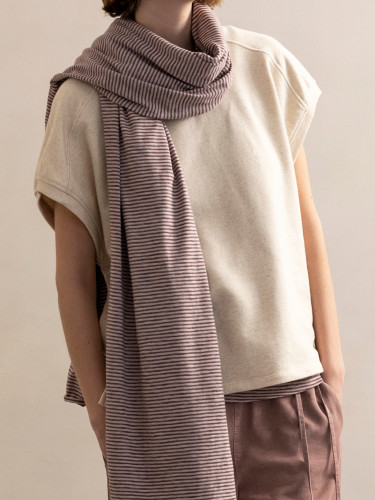 Jersey scarf stripes