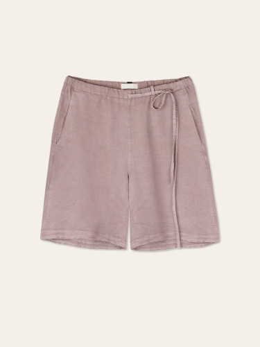 Loose lyocell woven shorts