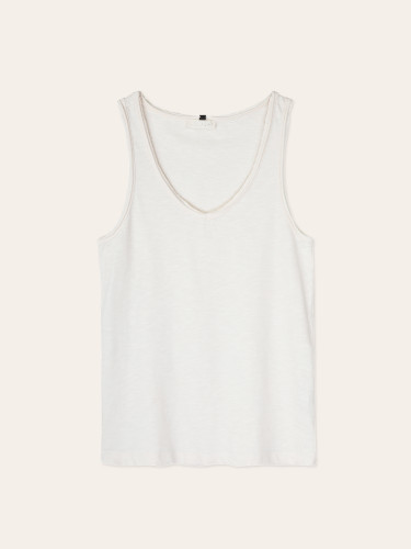 Sleeveless v-neck top