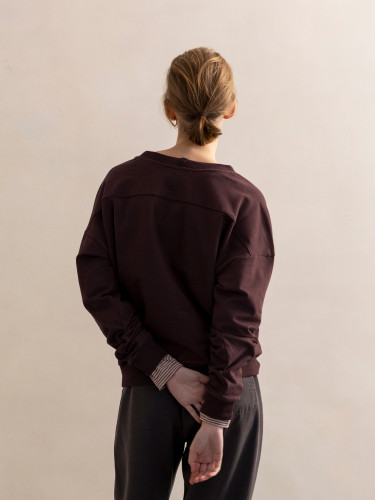 Dropped-shoulder sweater