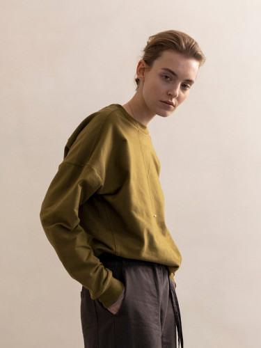 Dropped-shoulder sweater