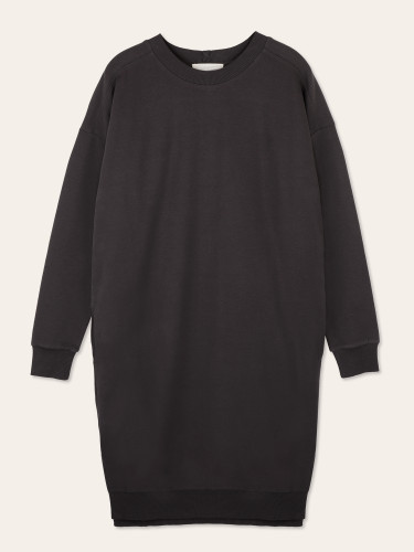 Dropped-shoulder sweater dress