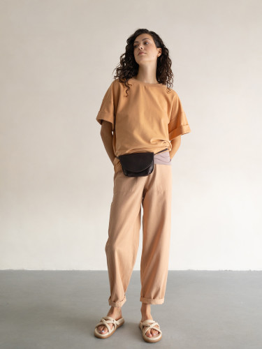 Short sleeve sweat top