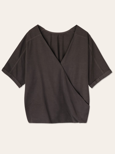 Two-way lyocell top s/s